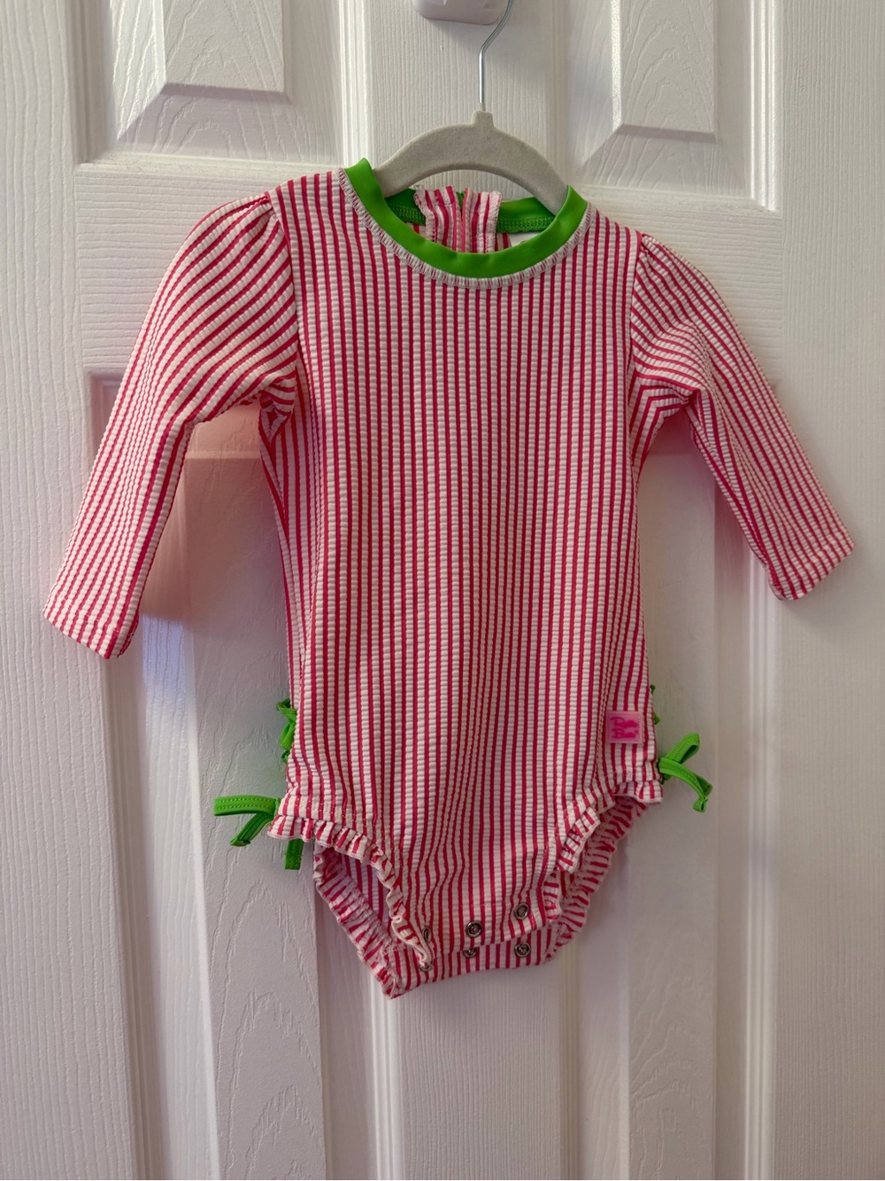 Rufflebutts Searsucker Baby Girl Swimsuit